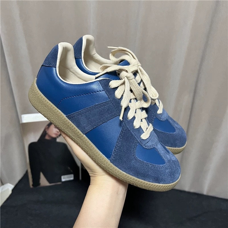Women's Matching Korean Style Versatile Flat German Training Sneakers