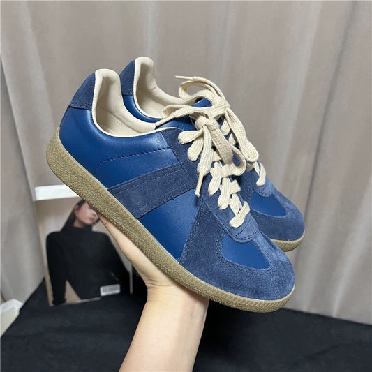 Women's Matching Korean Style Versatile Flat German Training Sneakers