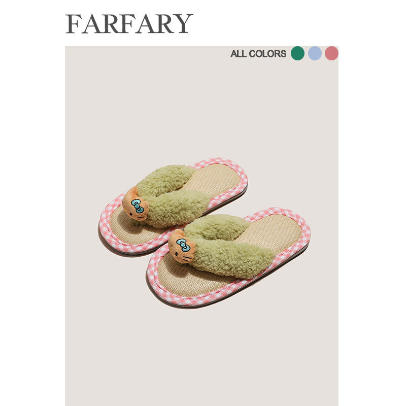 Hello Kitty Cute Couple Summer Home Sandals