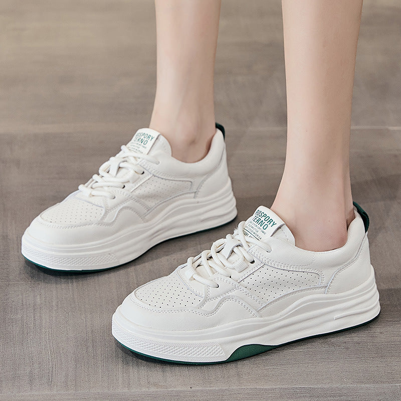 Women's Authentic Hollow Out White Breathable Lightweight Casual Shoes