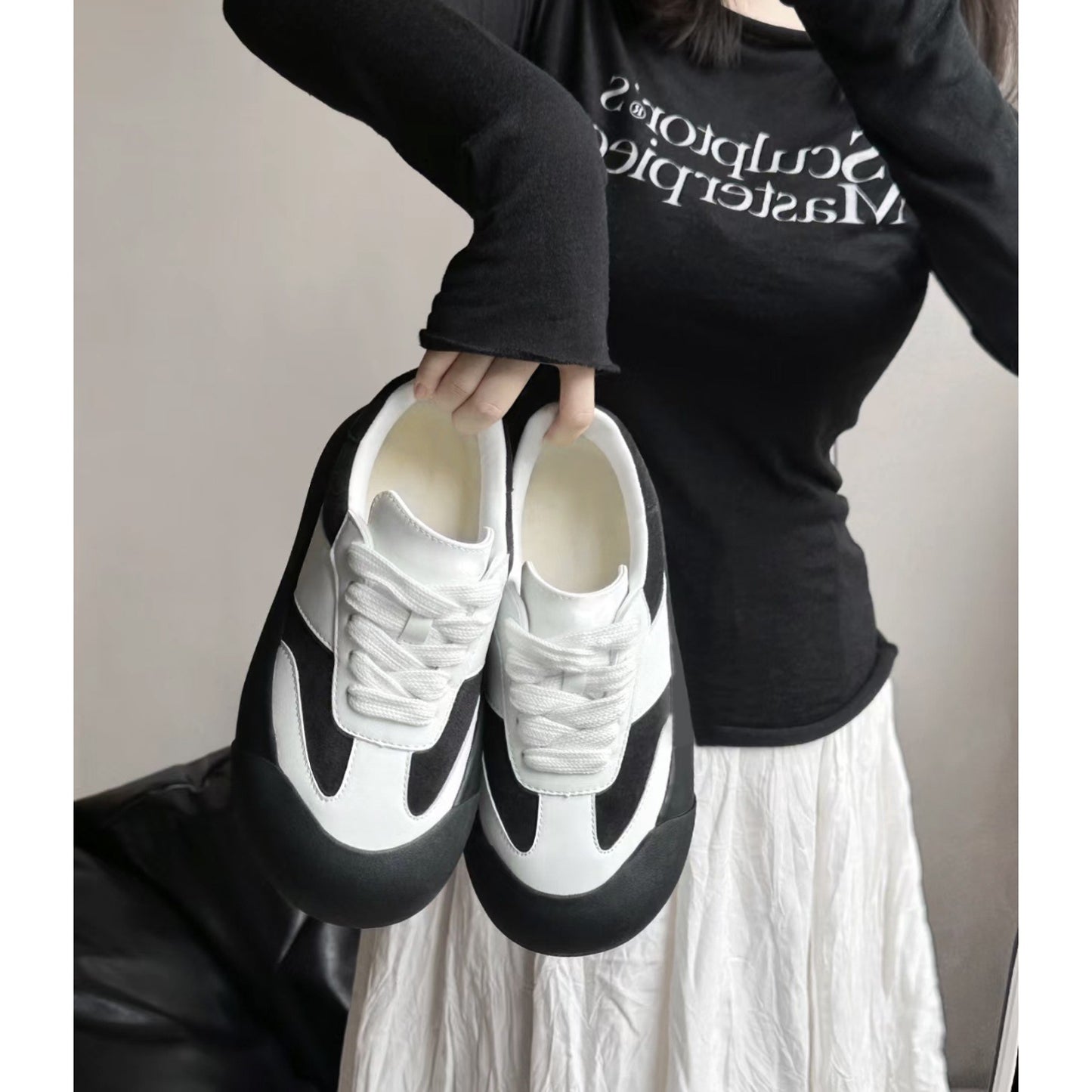 Women's Version Big Toe Puffy German Training Casual Shoes