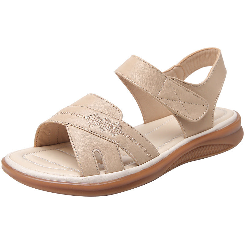 Women's Genuine Soft Bottom Summer Flat Comfort Sandals