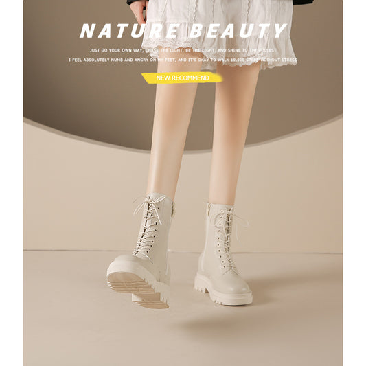 Size Platform Martin Female Height Increasing Insole Boots