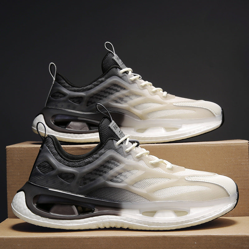 Men's Breathable Running Soft Bottom Increase Gradient Sneakers