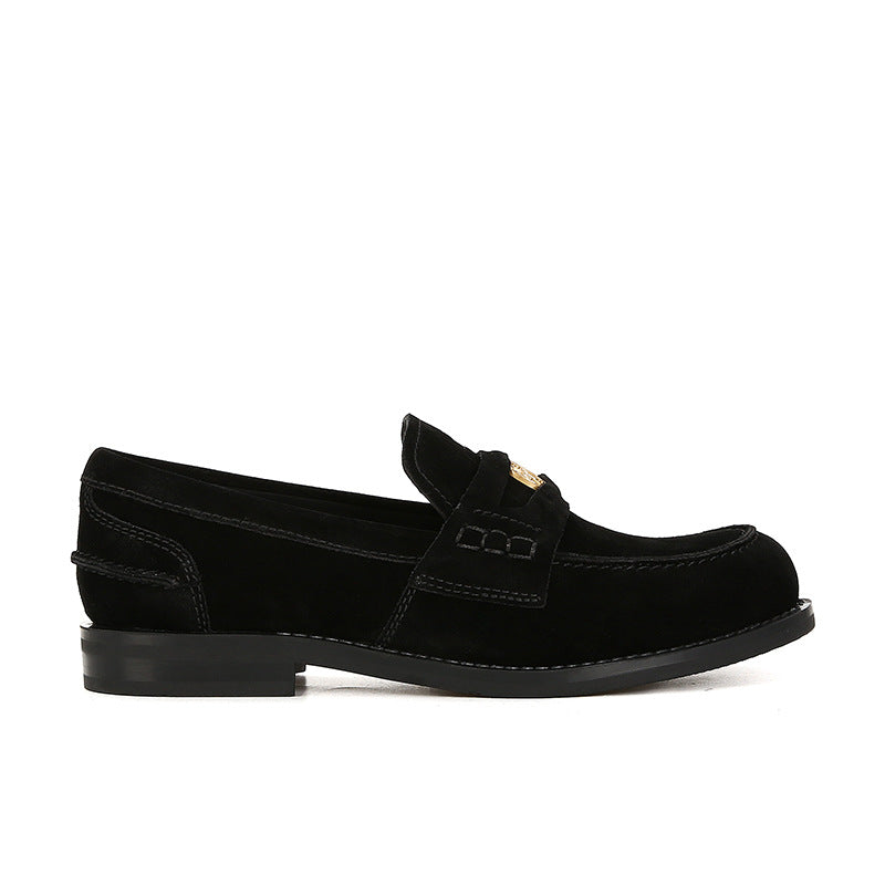 Women's Su Tone Small Gold Coin Slip-on Loafers