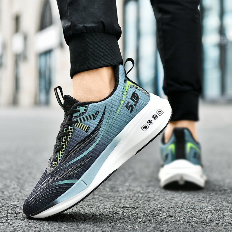 Men's Professional Marathon Racing Running Soft Bottom Sports Sneakers