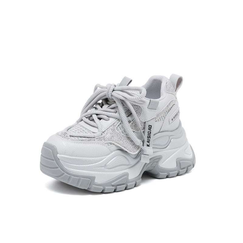 Women's Mold Bottom Dad Small Height Increasing Men's Shoes