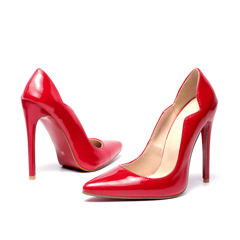 Super High Sexy Stiletto Pointed Toe Shallow Mouth Candy Color Heels