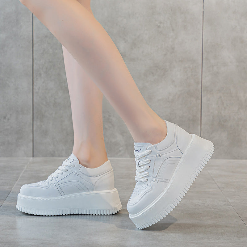 Women's Thick-soled Small Heightened Easy Wear Autumn Casual Shoes