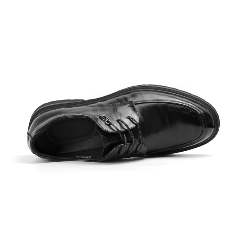 Men's Summer First Layer Cowhide Business Formal Leather Shoes