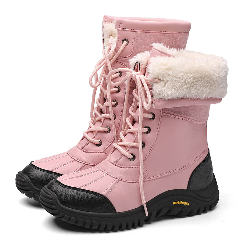Women's Winter Outdoor Fleece-lined Warm Trendy Snow Boots