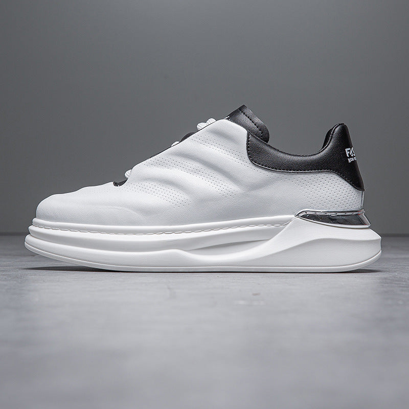 Men's Oversized Spring Platform Fashion White Korean Casual Shoes