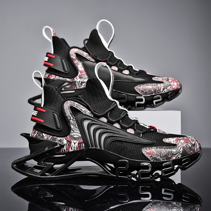 Men's Autumn Plus Size Blade Shockproof Breathable Fashion Thin Sneakers