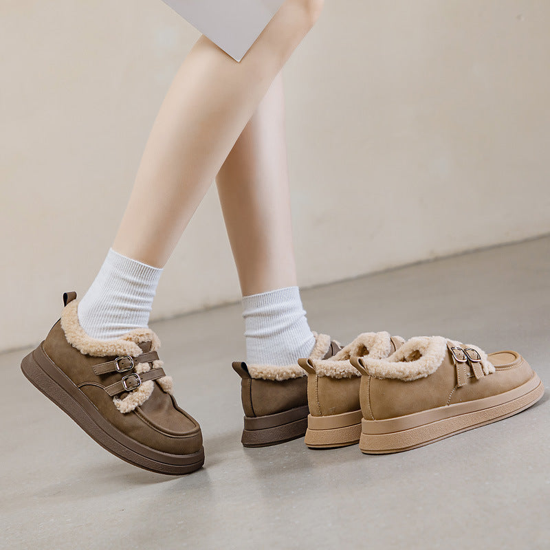 Women's Winter Korean Style Fashionable Warm With Sneakers