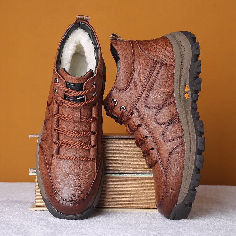 Men's Cotton Winter Veet Thermal Thickening Wool Men's Shoes