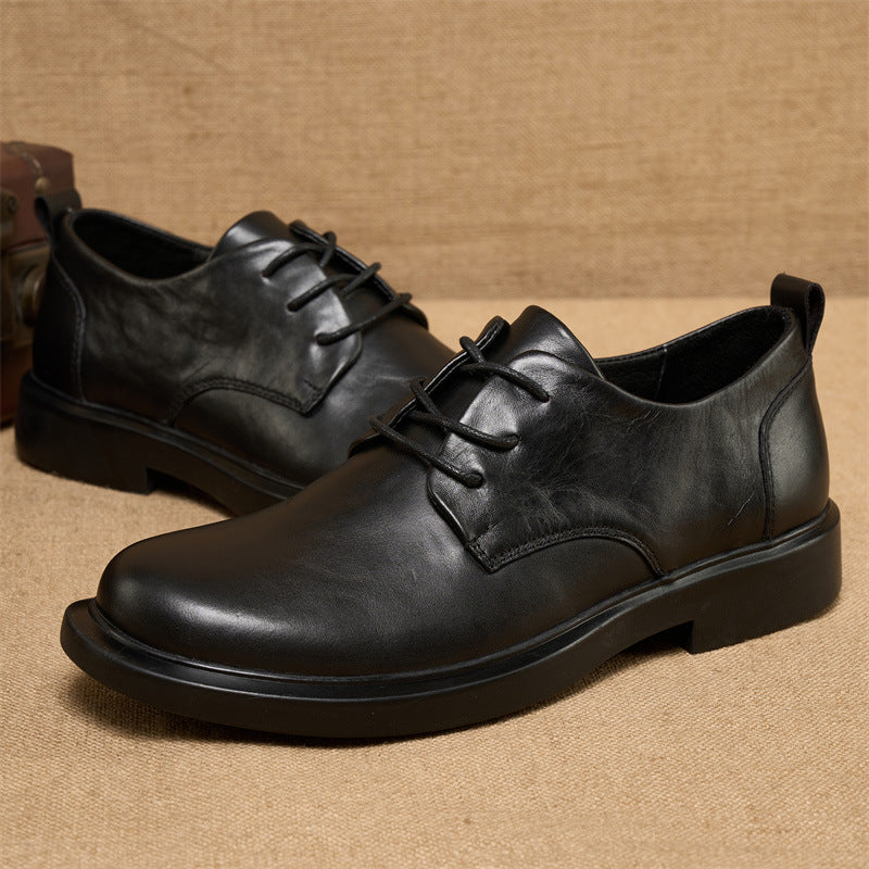 Men's Business Dress Breathable Soft Bottom Top Leather Shoes