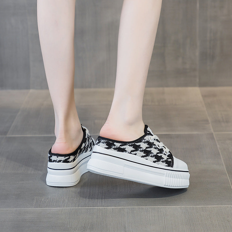 Women's Summer Wear Height Increasing Insole Platform Slippers