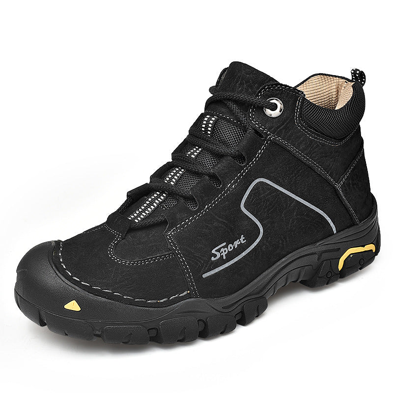 Men's Cowhide Cotton Winter Warm With Veet Sneakers