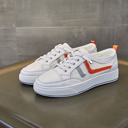 Women's & Men's White Mesh Breathable Versatile Sports Plus Casual Shoes