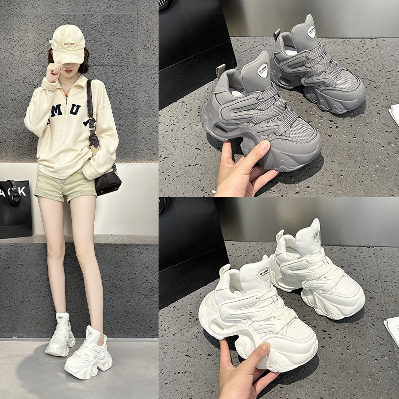 Women's Double Mesh Dad Autumn Breathable Sneakers