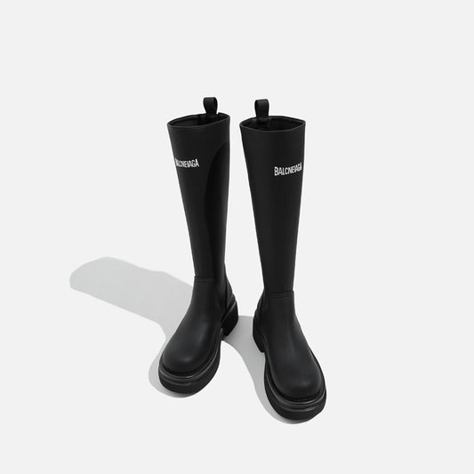 Women's British Style Platform Increased Bootie Middle Boots