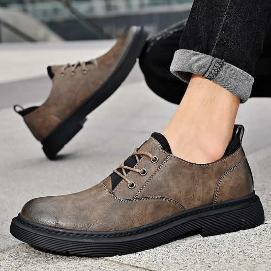 Men's Thick Bottom Fashion Plus Size British Casual Shoes
