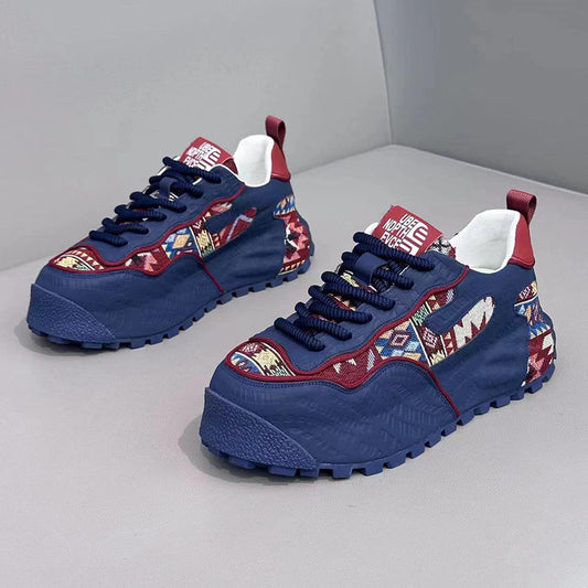 Men's Youth Western Style Autumn Sports Running Cloth Casual Shoes