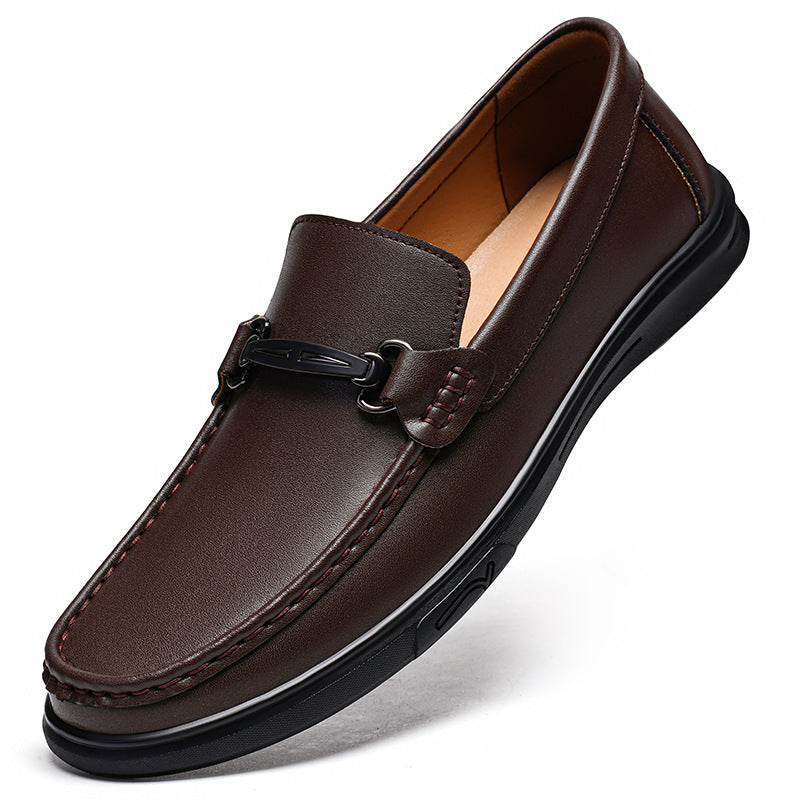 Men's Slip-on Business British Style Pumps Rubber Plus Loafers