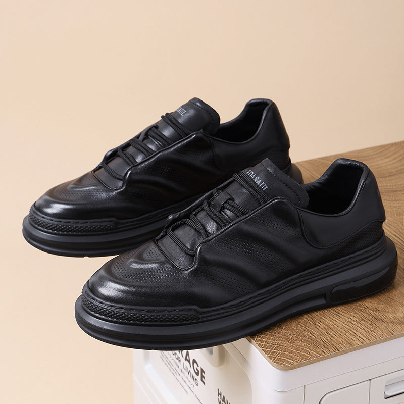 Men's Platform Sports Versatile Breathable British Style Fashion Men's Board Shoes
