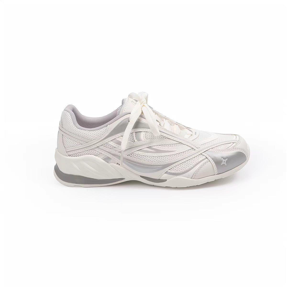 Women's Training Sports White Flat Portable Increased Women's Casual Shoes