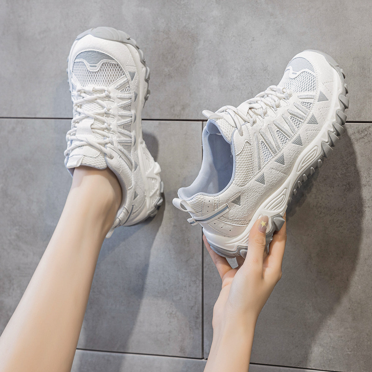 Women's Increasing Small Dad Summer Mesh Breathable Joker Women's Casual Shoes