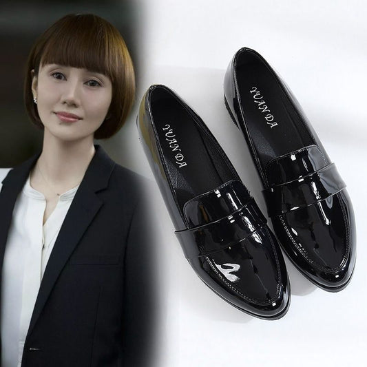 Women's Tang Jing British Style Chunky Height Casual Shoes