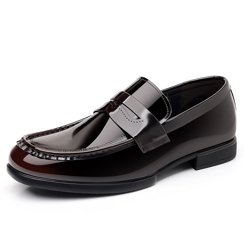 Men's Fashion Doug Glossy One Pedal Formal Leather Shoes