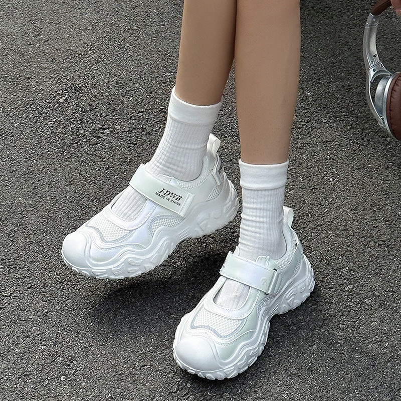 Women's Mesh Surface Clunky Summer Velcro Tide Sneakers