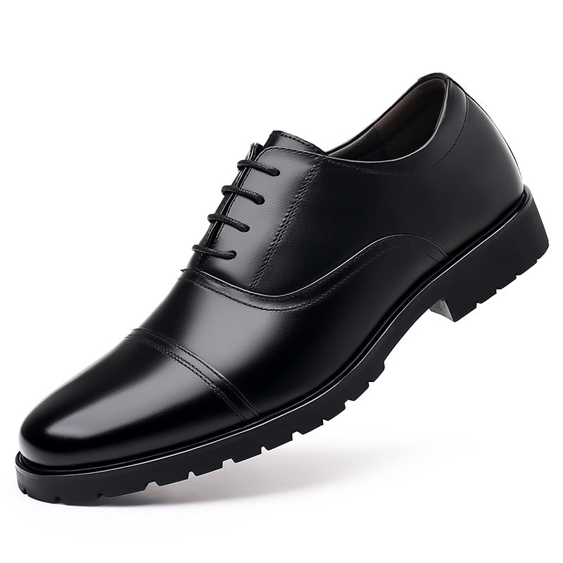 Men's Genuine Business Formal Wear Three Joint Leather Shoes