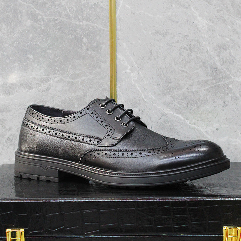 Men's Business Formal Wear Soft Bottom Advanced Leather Shoes