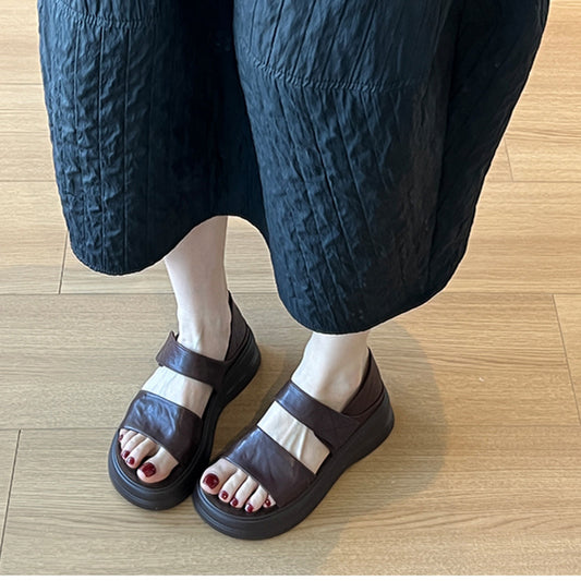 Women's Retro Platform Summer Small Height Increasing Sandals
