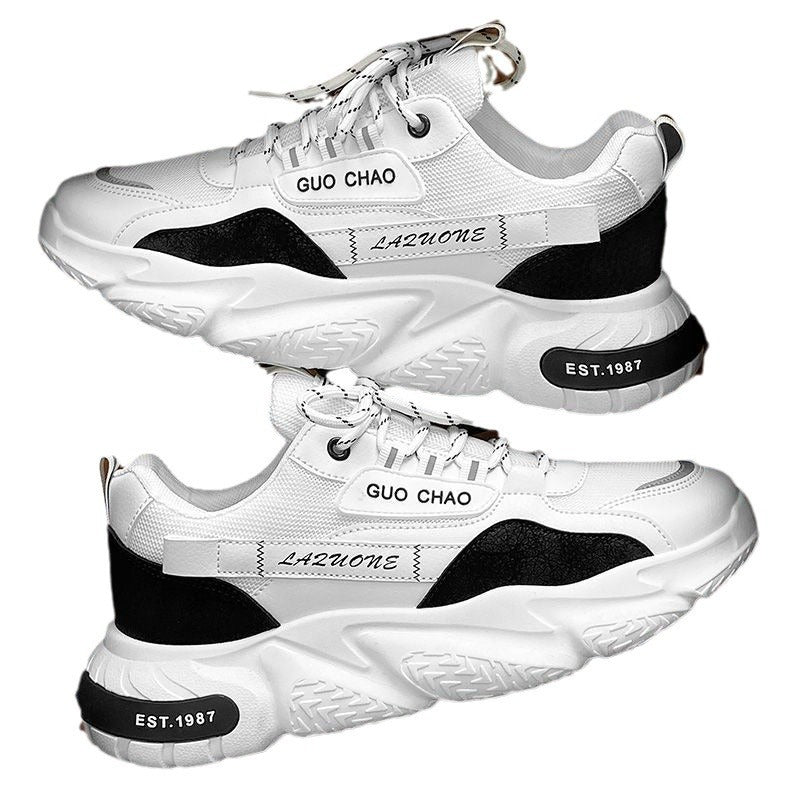 Men's Mesh Breathable Sports Platform Height Increasing Casual Shoes