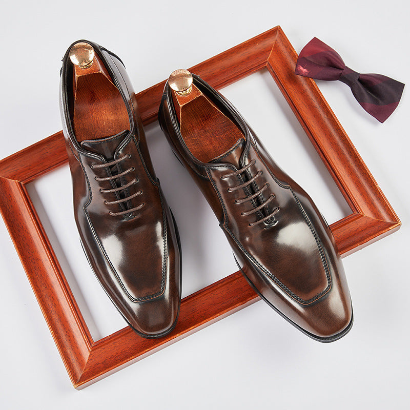 Men's Oxford British Style Formal Wear Wedding Men's Business Leather Shoes