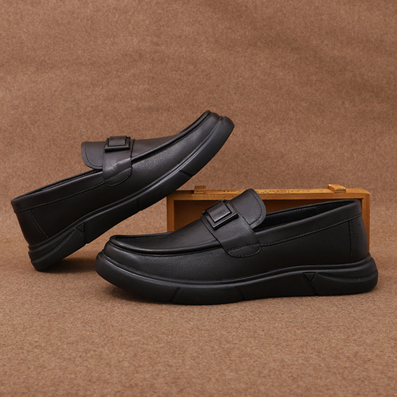 Men's Breathable Soft Bottom Green Slip-on Loafers