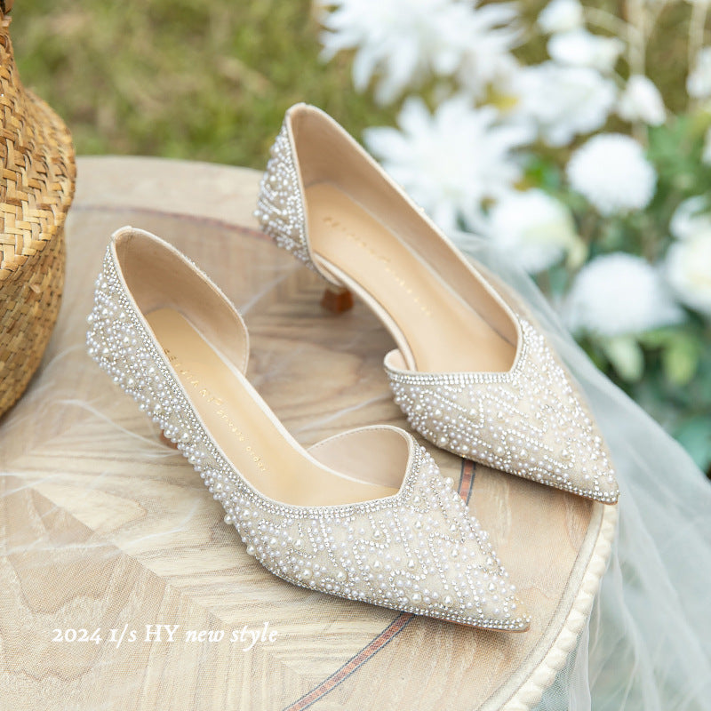 Bridesmaid Not Tired Feet Wedding Bridal Pumps Women's Shoes