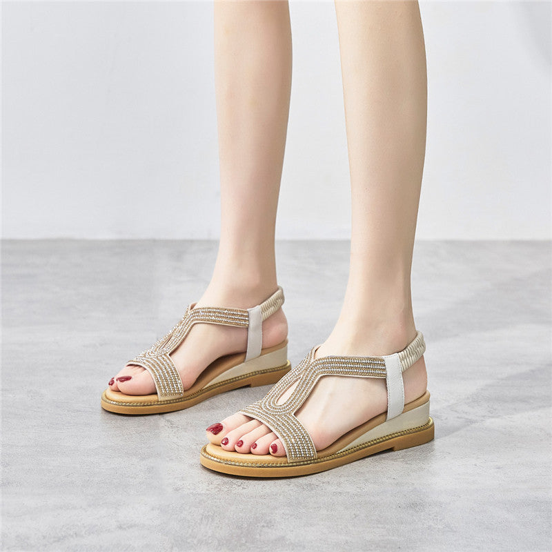 Women's Rhinestone Summer Fashion Fairy Style Comfortable Sandals