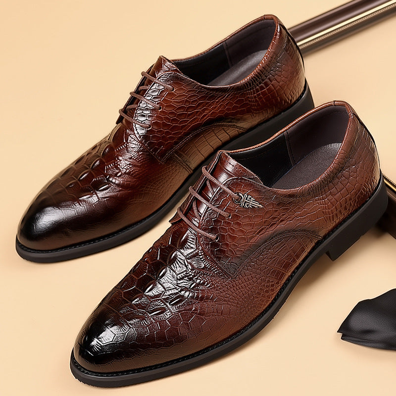 Men's First Layer Pure Cattlehide Inner Genuine Cowhide Soft Men's Casual Leather Shoes