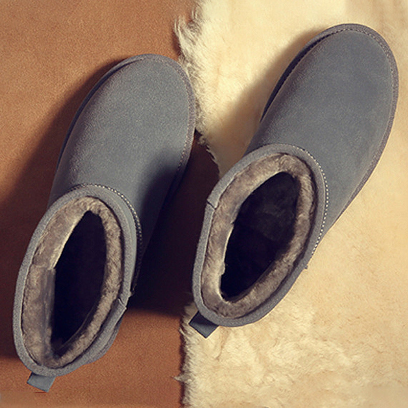 Men's Winter Oversized Wool Extra Thick Northeast Cotton Padded Snow Boots
