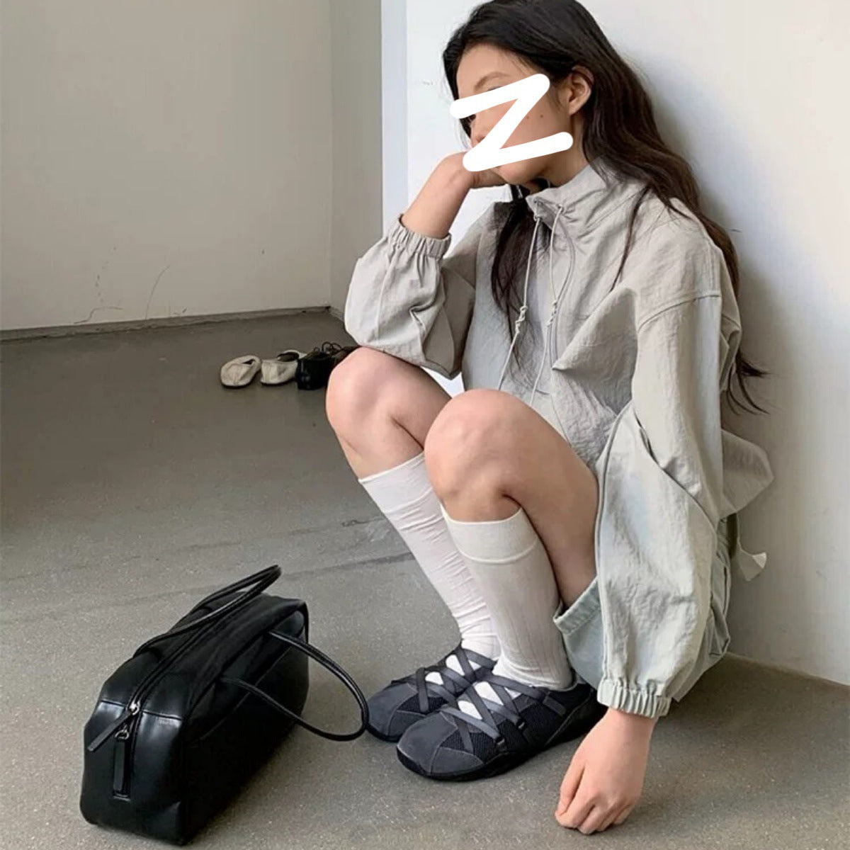 Women's Genuine Ballet Platform Vintage Cross Strap Mary Sneakers