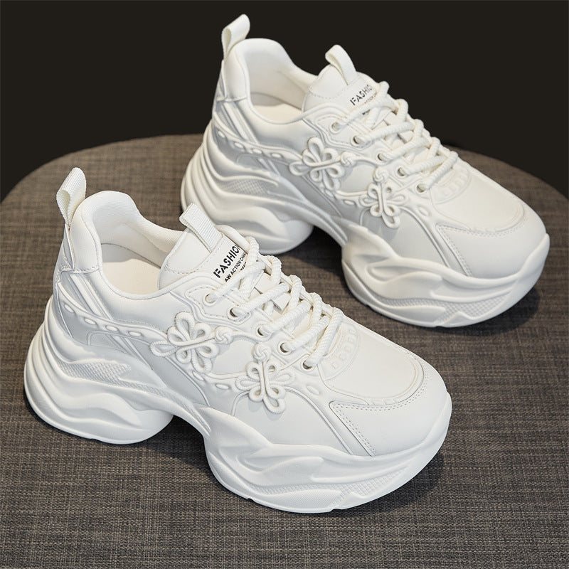 Women's National Style Authentic Clunky Autumn Small Height Women's Casual Shoes