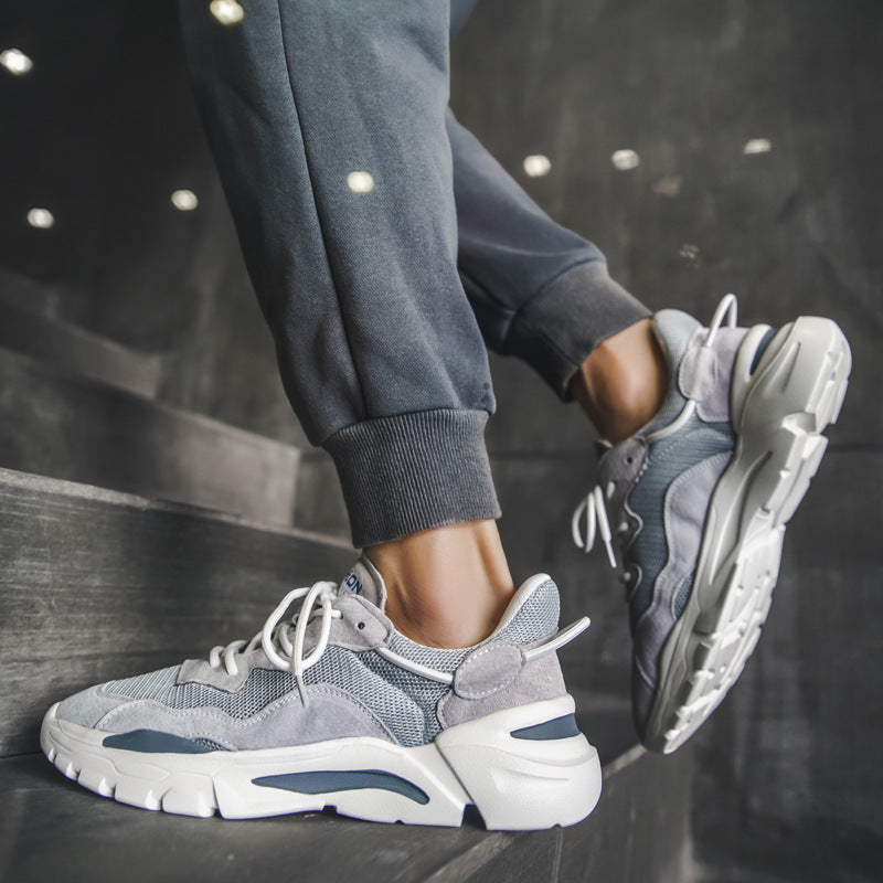 Height Increasing Leisure Genuine Breathable Sports Casual Shoes