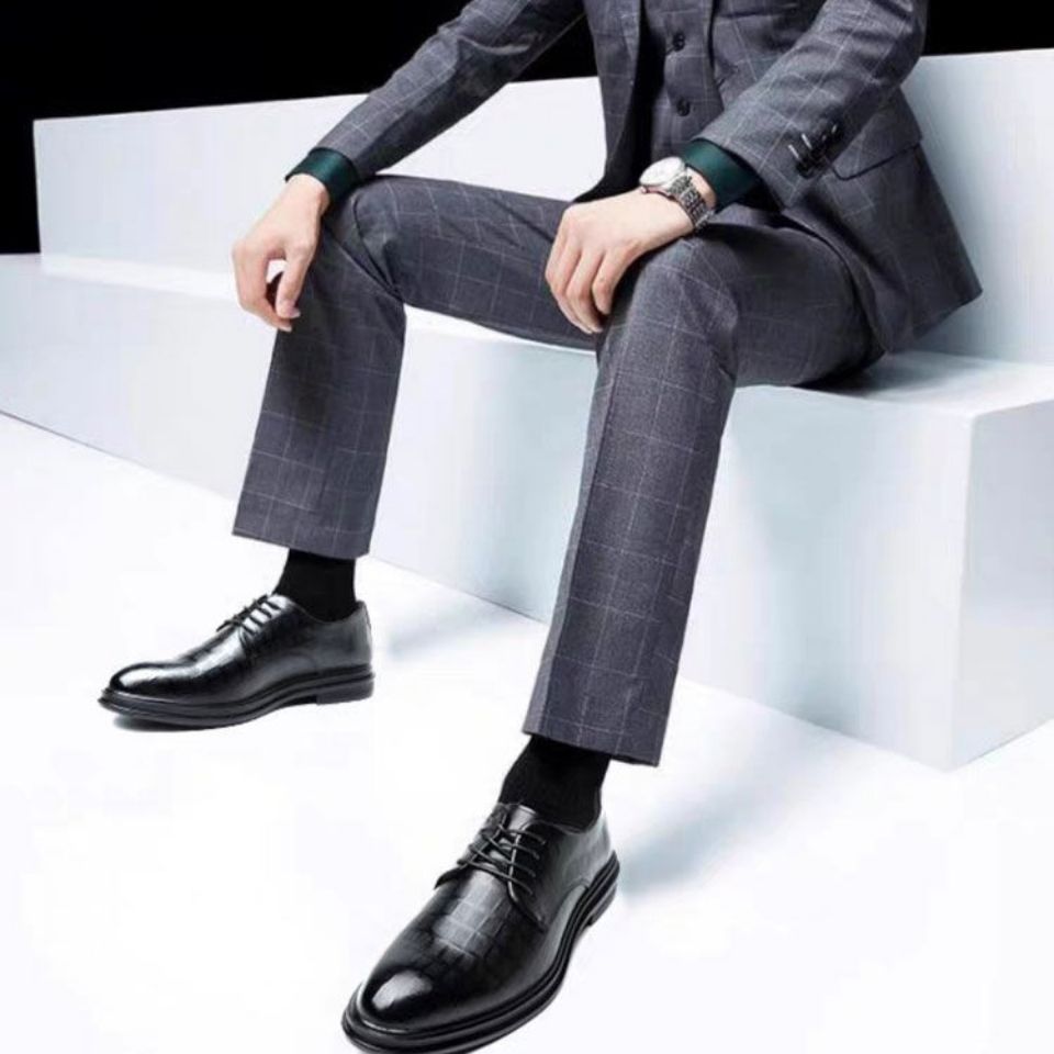 Men's Formal Business Soft Bottom Surface Korean Leather Shoes