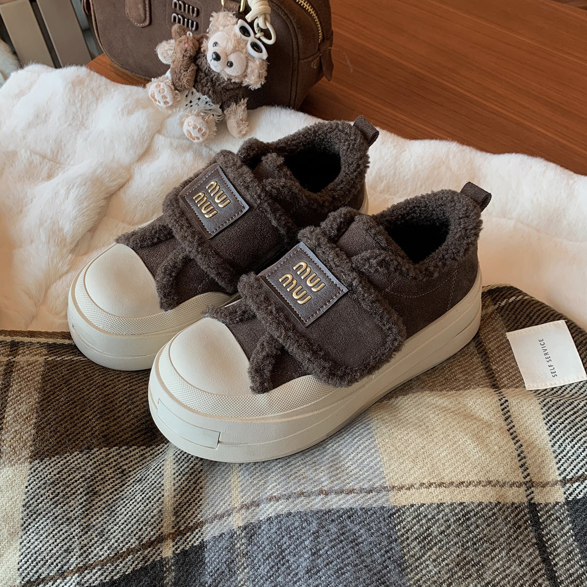 Women's & Men's Grape Mom Winter Raise The Bottom Warm Women's Shoes
