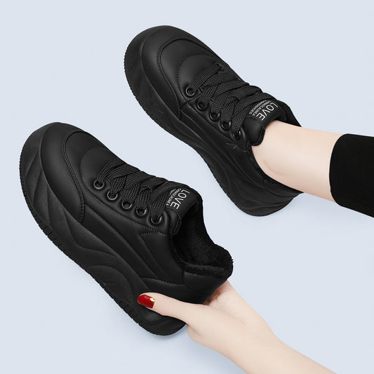 Women's Thick-soled Bread Pumps Soft Bottom Veet Women's Shoes